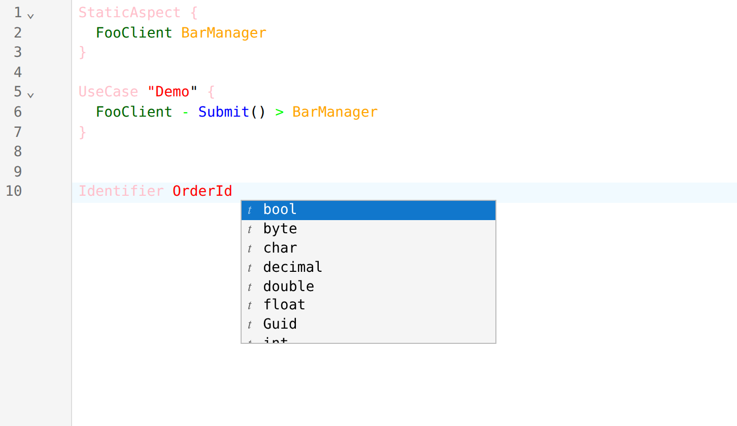 Primitive-type suggestions in an Identifier’s type slot